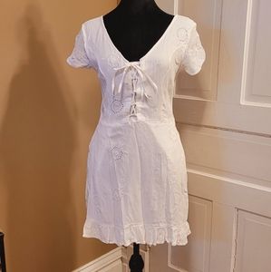 Hollister white summer dress